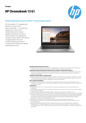HP Chromebook 13 G1 Datasheet