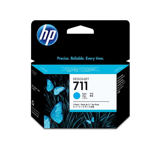 HP 711 3-pack cyan (CZ134A)