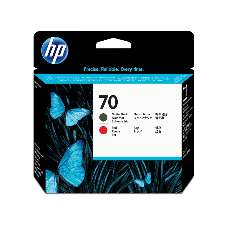 HP 70 Matte Black and Red (C9409A)