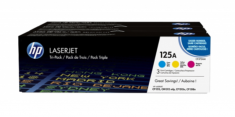 HP 3-pack 125A color (CF373AM)